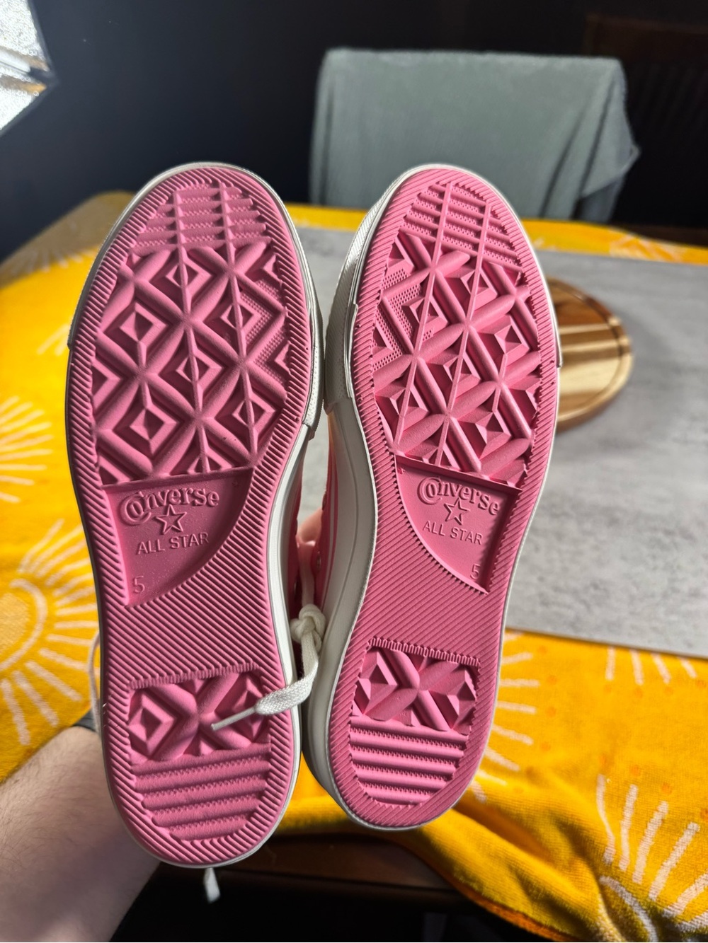 Converse CTAS Lift Hi Women 7. Oops Pink Canvas High Top Sneakers - Picture 5 of 7